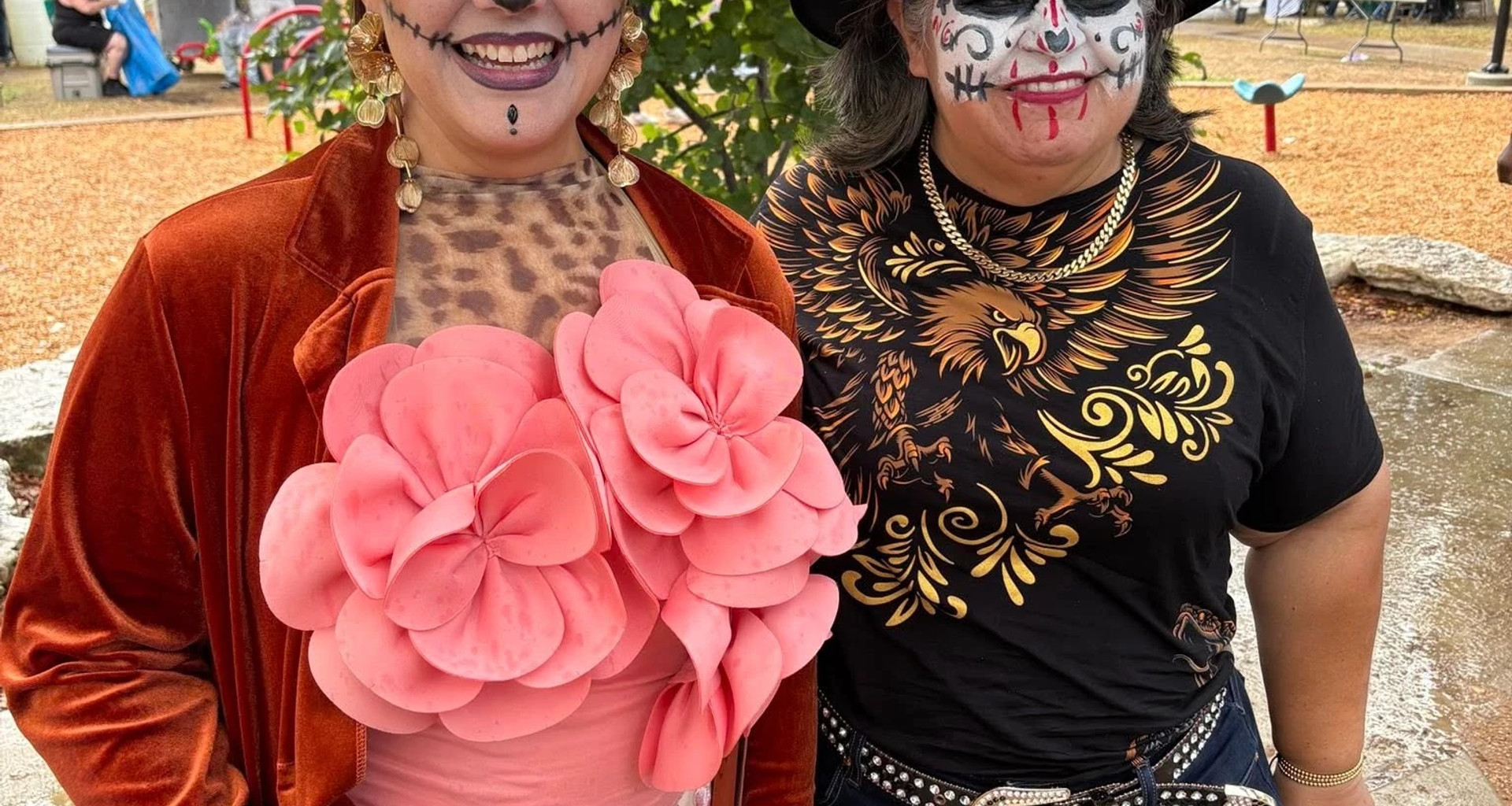 Two catrinas at Day of the Dead 2025